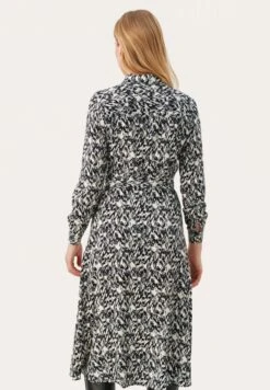 Part Two Shelbypw Dr - Blousejurk - Black Texture Print -Kleding Hoog Verkoopwinkel 5e132e462032403ba927884bd5ceb438