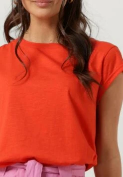 Coster Copenhagen Heart Dames Basic - T-Shirt Basic - Oranje -Kleding Hoog Verkoopwinkel 64d50b45fee34d4e9c36cbd17af0d913