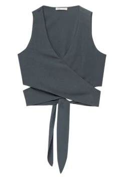 PULL & BEAR Rustic Multiway Surplice- Top - Grey -Kleding Hoog Verkoopwinkel 65162ed505fb4fecb881b9f4a1caec89