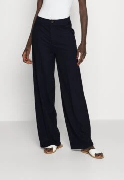 Wide Leg Trousers - Broek - Dark Blue