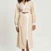 Calli Gillian- Blousejurk - Beige And White -Kleding Hoog Verkoopwinkel 6887cacd83344a84ba79772f002080e6