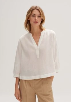 OPUS Langarm Fasami - Blouse - Milk