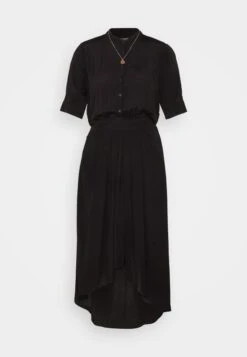 Scotch & Soda Midi Dress With High Low Hem - Blousejurk - Black -Kleding Hoog Verkoopwinkel 6cb0db02d11f4f0aba6ba2ed9e29a11a