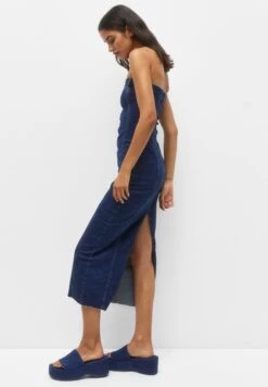 PULL & BEAR Midi- Spijkerjurk - Dark Blue Denim -Kleding Hoog Verkoopwinkel 6da671072016452a8fa3fa3c23dbdeac
