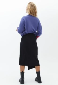 Mit Gürtel Detail - A-Lijn Rok - Black -Kleding Hoog Verkoopwinkel 6f0141f235ef412898e27ff454a98503