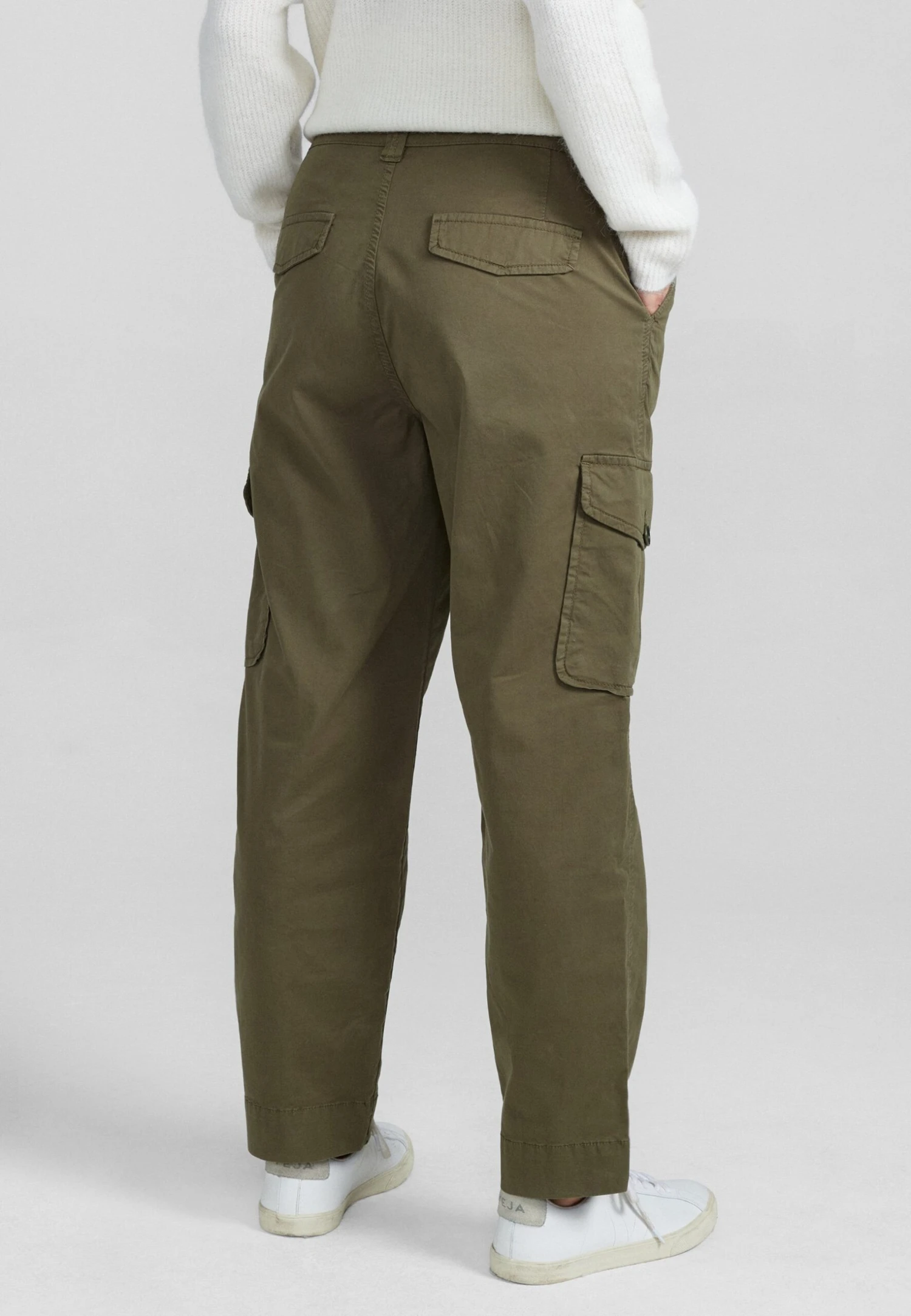 Mos Mosh Madisane Paper Pant - Cargobroek - Olive Night 5 Mos Mosh Madisane Paper Pant - Cargobroek - Olive Night - Image 3