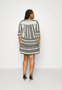 Vero Moda Curve Vmdicthe - Blouse - Birch/Ibiza Black -Kleding Hoog Verkoopwinkel 75e146a33b4d48bba191f771e5527004