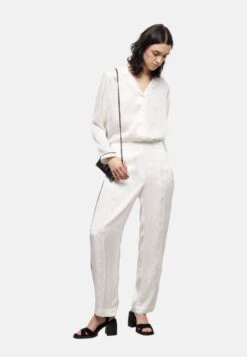 THE KOOPLES Col Hawaïen- Overhemdblouse - White -Kleding Hoog Verkoopwinkel 76a90fcc1798495c8f50f4a5229cd939