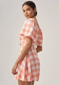 Odessa - Jurk - Peach Gingham -Kleding Hoog Verkoopwinkel 76e4fb49b89b498cae440e1b145ed4d9