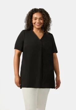 Pleat Front Hi Lo - Tuniek - Black