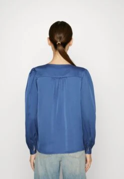 Vila Viellette V-Neck L/S - Blouse - Federal Blue -Kleding Hoog Verkoopwinkel 79a3a6d7abd645b282bb1a8bb8cb484e