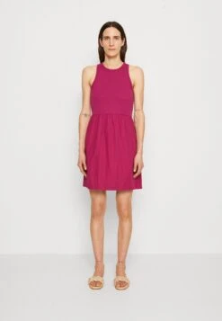 Edc By Esprit Fab Mix Dress - Jurk - Dark Pink