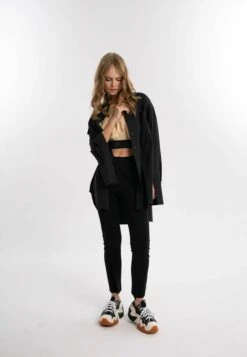 Oversize - Overhemdblouse - Black -Kleding Hoog Verkoopwinkel 7ea34d83174246c4804e20add76a84a4