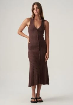 Gebreide Jurk - Chocolate