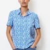 Marc O'Polo DENIM Kurzarm - Overhemdblouse - Mediterranean Blue -Kleding Hoog Verkoopwinkel 842fa4fe4d5e4100a9ec2dc412f3a5f7