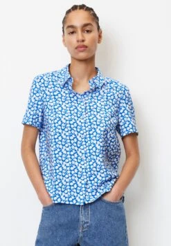 Marc O'Polo DENIM Kurzarm - Overhemdblouse - Mediterranean Blue