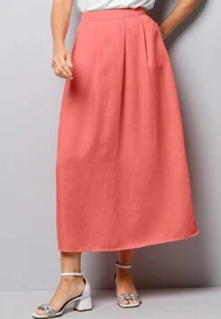 Plooirok - Koralle -Kleding Hoog Verkoopwinkel 85cb9e23ec7542caaadf9493af0b2294