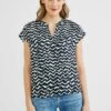 STREET ONE Mit Print - Blouse - Blau -Kleding Hoog Verkoopwinkel 87d716ee819243a9b30c56b2de5ae61e