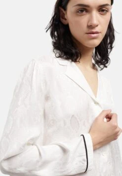 THE KOOPLES Col Hawaïen- Overhemdblouse - White -Kleding Hoog Verkoopwinkel 8acc6f6a610a4e858bc5c01e9ee16fc9