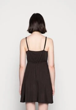 NA-KD Tie Detail Mini Dress - Jerseyjurk - Black -Kleding Hoog Verkoopwinkel 8b67e55c90054ef2a270b1214516fa0a