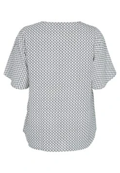 Zizzi Kurzärmelige Mit A Form - Blouse - Off White Aop -Kleding Hoog Verkoopwinkel 90fc7cd5b3d14841835bbd8dc6a93a6f