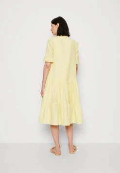 Thought Nola Yarn Dye Check Trapeze Dress - Jurk - Yellow -Kleding Hoog Verkoopwinkel 91877fa952c04bdeb27cdc60b0b86baa
