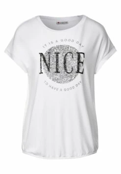 STREET ONE Mit Artwork - T-Shirt Print - Weiß -Kleding Hoog Verkoopwinkel 9375afd426174df4b1714104467461ce