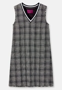 Talbot Runhof X Kariertes- Gebreide Jurk - Marine Multicolor -Kleding Hoog Verkoopwinkel 9623ce86df0f4ccaa3870f601e050843