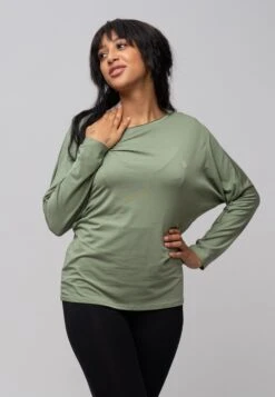 Longsleeve - Oil Green -Kleding Hoog Verkoopwinkel 96d4ceec65694a31b0e7bc09f4ca9c32