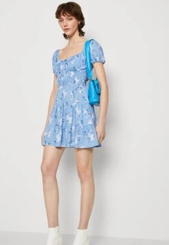 Hollister Co. Channeled Dress - Jurk - Cornflower -Kleding Hoog Verkoopwinkel 9764fa6078de411696f60e66aa6b9a40