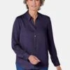 GOLDNER Overhemdblouse - Navy