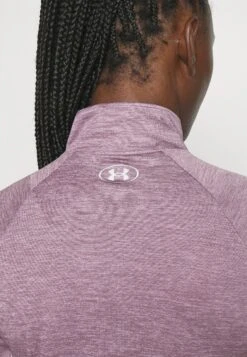 Under Armour Tech Zip Twist - Longsleeve - Misty Purple/Fresh Orchid/Metallic Silver -Kleding Hoog Verkoopwinkel 995dfba883ec4538b261268d81be2b9a