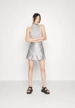 KOCHÉ Skirt - A-Lijn Rok - Silver 12 KOCHÉ Skirt - A-Lijn Rok - Silver -Kleding Hoog Verkoopwinkel 9ab7f95d5ac84bfb8f3c2e4973f8f26d