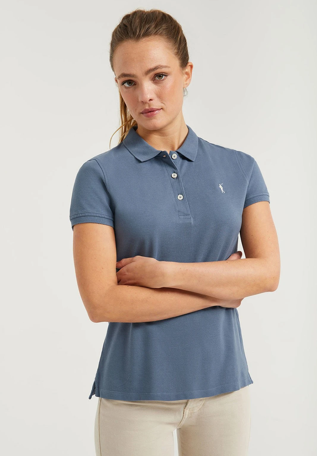 POLO CLUB Short Sleeve- Poloshirt - Denim Blue 7 POLO CLUB Short Sleeve- Poloshirt - Denim Blue - Image 6
