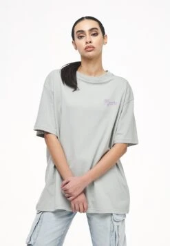 Pegador Fry Oversized Tee - T-Shirt Print - Washed Quiet Grey -Kleding Hoog Verkoopwinkel 9bda7b943cfc41f4b9baa02555cf5d7b