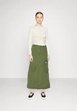 BDG Urban Outfitters Marta Multi - A-Lijn Rok - Khaki -Kleding Hoog Verkoopwinkel 9cbeb21d1f36467d86f874cad35c4216