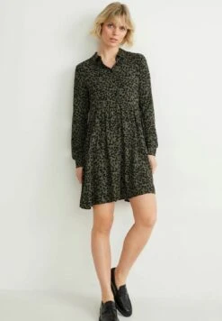 Blousejurk - Dark Green Black