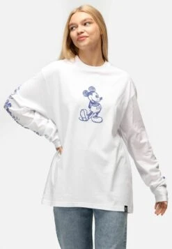 Unisex Langarm Disney Mickey Sketch Sleeve - Longsleeve - White