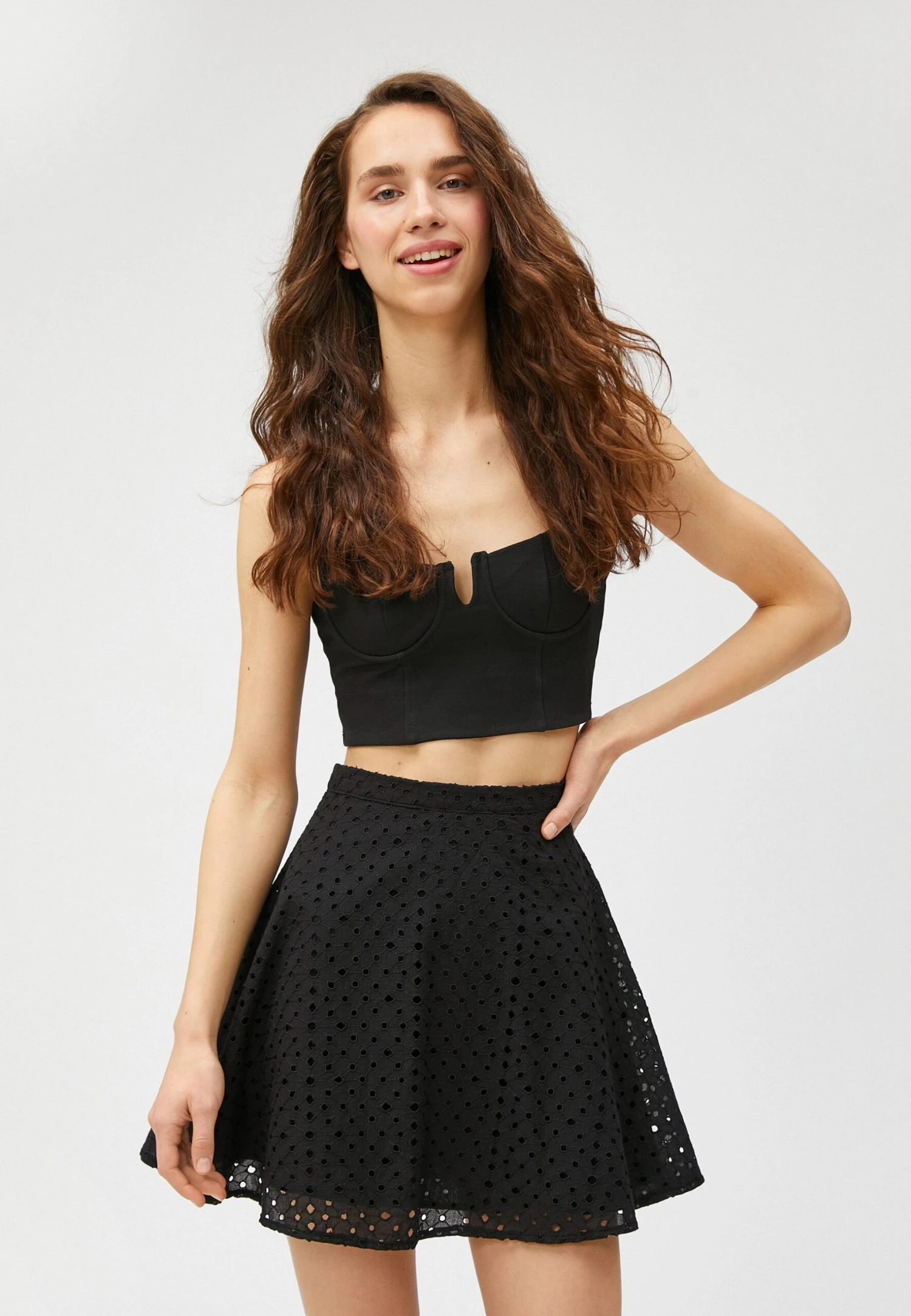 Koton Fisto Voluminous - A-Lijn Rok - Black 6 Koton Fisto Voluminous - A-Lijn Rok - Black - Image 4