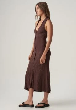 Gebreide Jurk - Chocolate -Kleding Hoog Verkoopwinkel a53de9ead55341c8a2379bc0cb997713