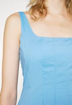 Staud Wells Dress - Jurk - Azure -Kleding Hoog Verkoopwinkel a56af56ad5cd48c0bbef6d4bf3a162c3