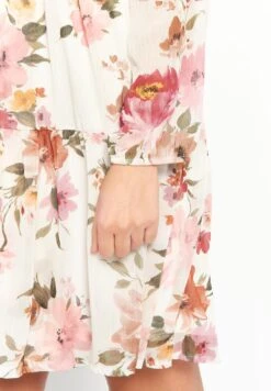 LOLALIZA With Floral Print - Jurk - Ecru -Kleding Hoog Verkoopwinkel a57c5a9c5bdf498783add1b0518aacb9