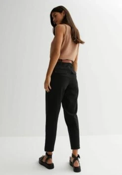 New Look High Waist Belted Crop- Broek - Black -Kleding Hoog Verkoopwinkel a958846af2c449479fdf2b70fcbc2ab3