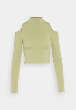 COTTON ON Seamless Cut Out Shoulder Long Sleeve - Longsleeve - Safari Green -Kleding Hoog Verkoopwinkel ab04760bde43474ba567a30ade66574a