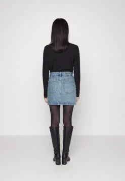 Gestuz Leia - Minirok - Washed Mid Blue -Kleding Hoog Verkoopwinkel ab6072d291b24cf58fe708b75c96d2ad