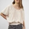 French Connection Artemas Scoop Neck- Overhemdblouse - Sand Dollar