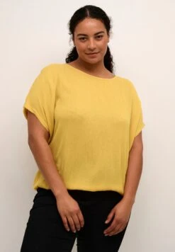 Ami Stanley Ss - Blouse - Ochre