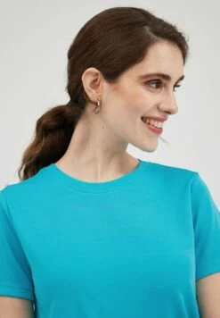 Non Iron + Stain Repellent - T-Shirt Basic - Blue -Kleding Hoog Verkoopwinkel b2a03a7915514f78929537369031bcc7