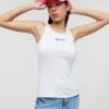Karl Lagerfeld Jeans Logo Tank - Top - White -Kleding Hoog Verkoopwinkel b346332910b3465abc5c4b0df975f1f5