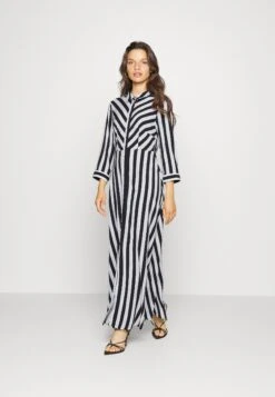 Yassavanna Long Shirt Dress- Maxi-Jurk - Black/White -Kleding Hoog Verkoopwinkel b3c0313be44243859657e93d9902269e